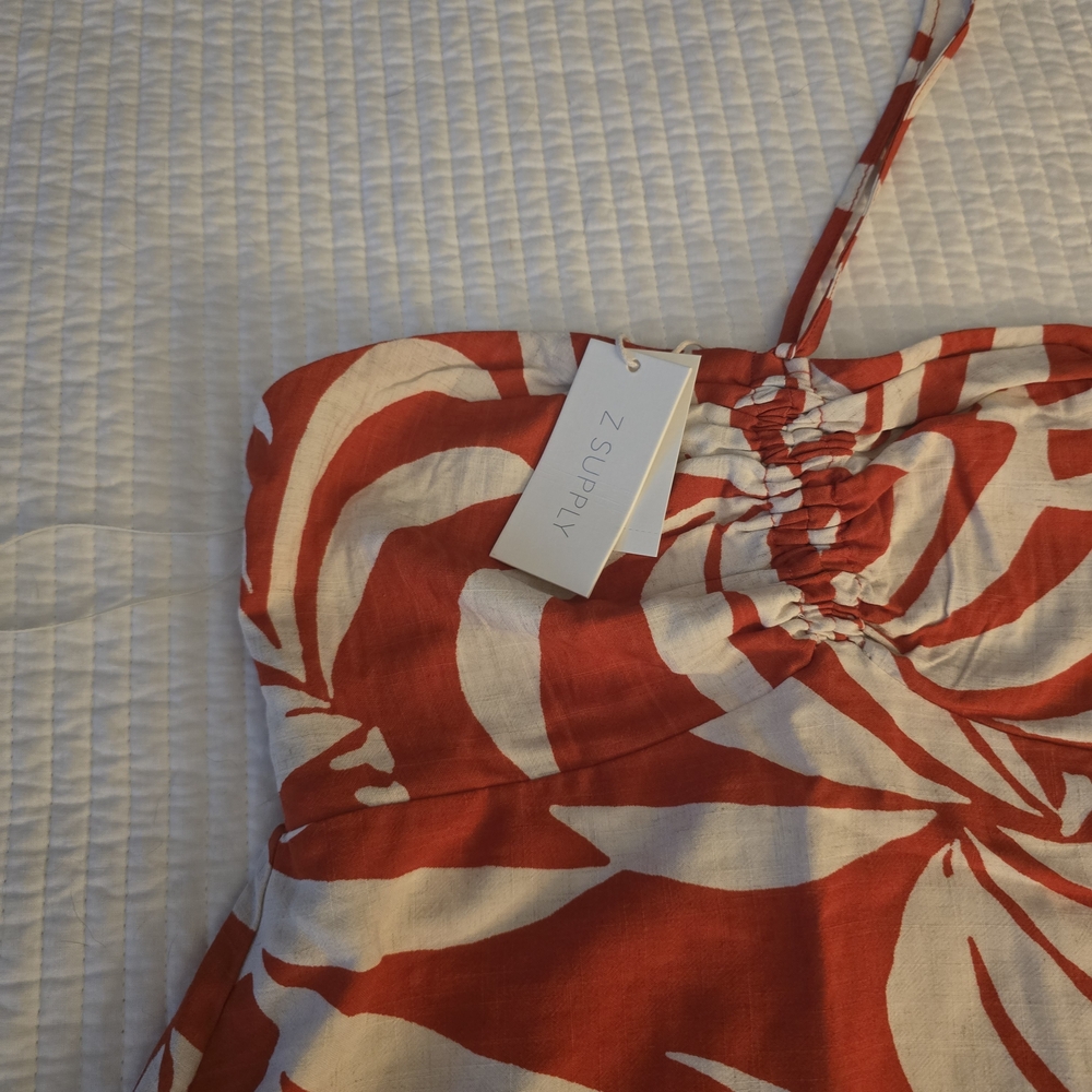 Elodi Palm Floral Midi Dress ZSupply NWT - Picture 3 of 4